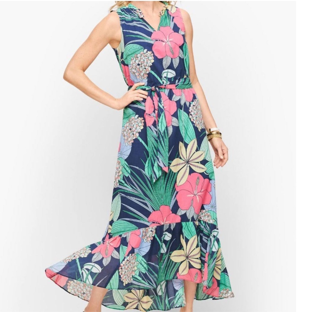 Talbots Floral Maxi Dress Size 6P